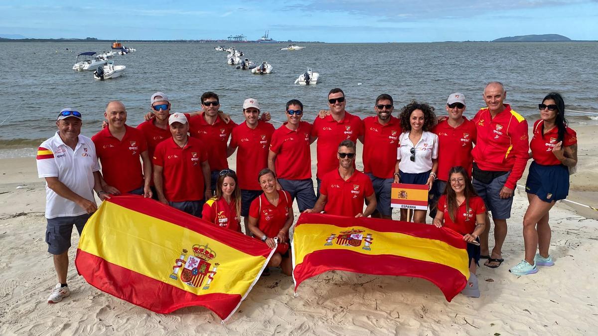 La cuota de Bueu y Pontevedra en el título mundial de España en pesca submarina en Brasil