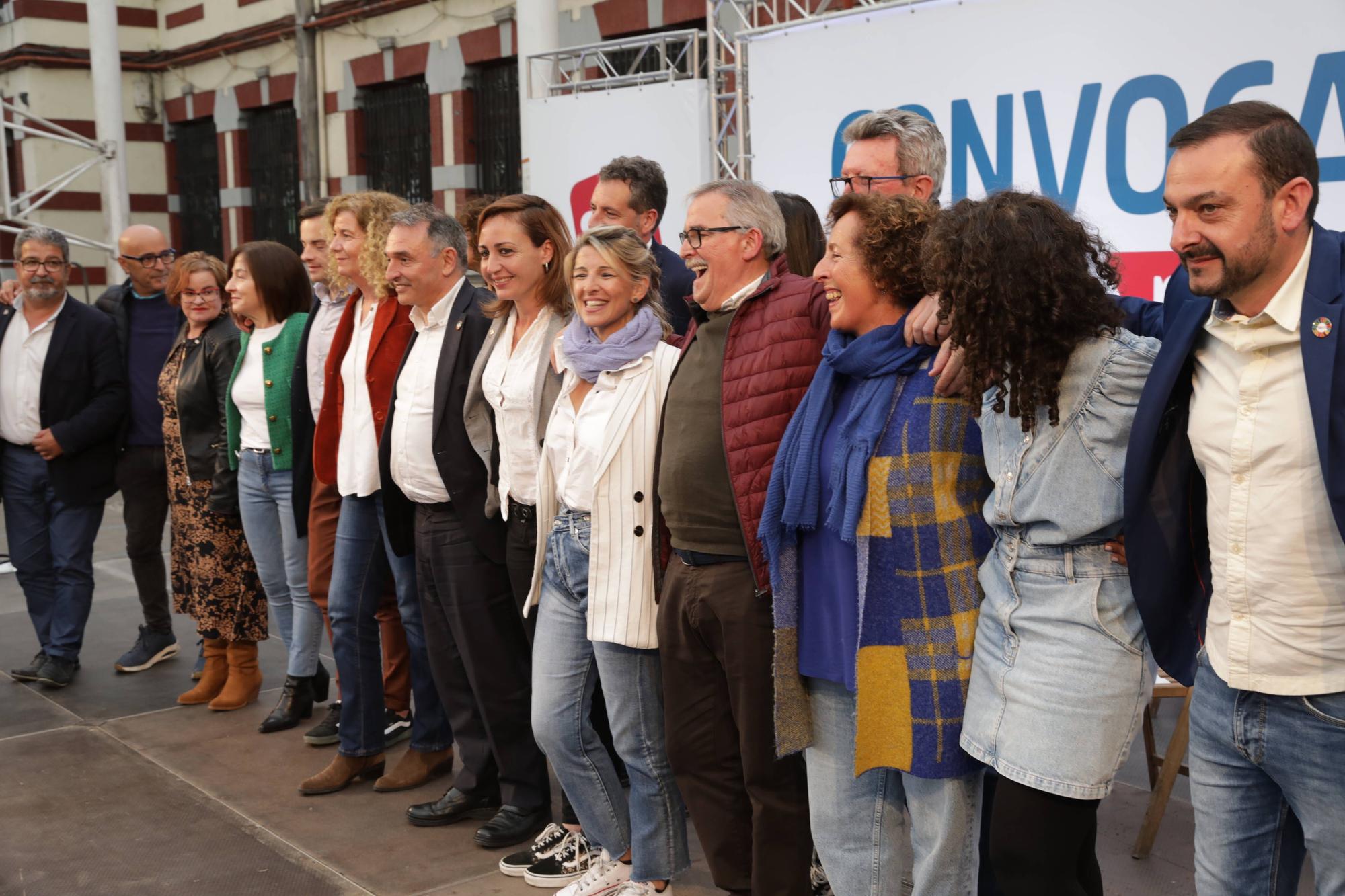 En imágenes: Así fue la visita de Yolanda Díaz a Asturias