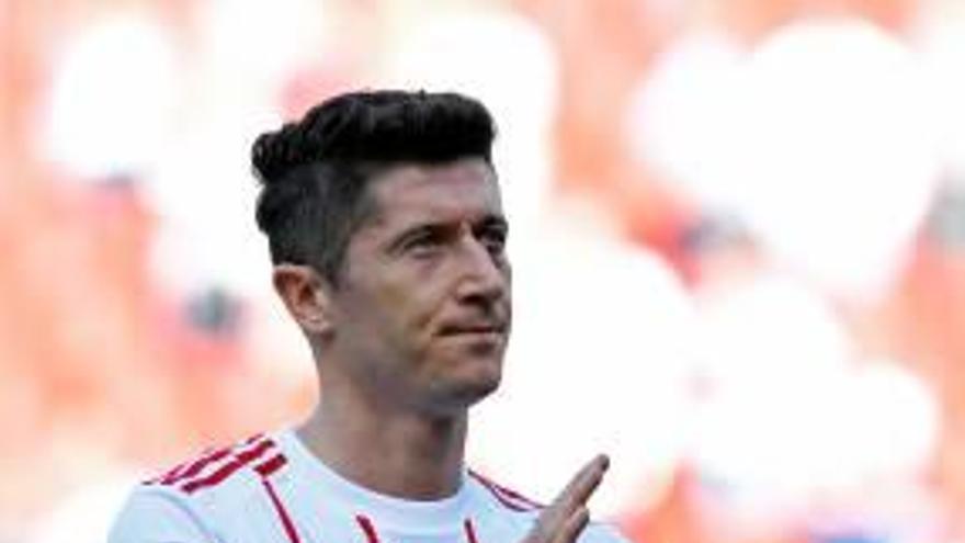 Robert Lewandoswski, delantero del Bayern Múnich.