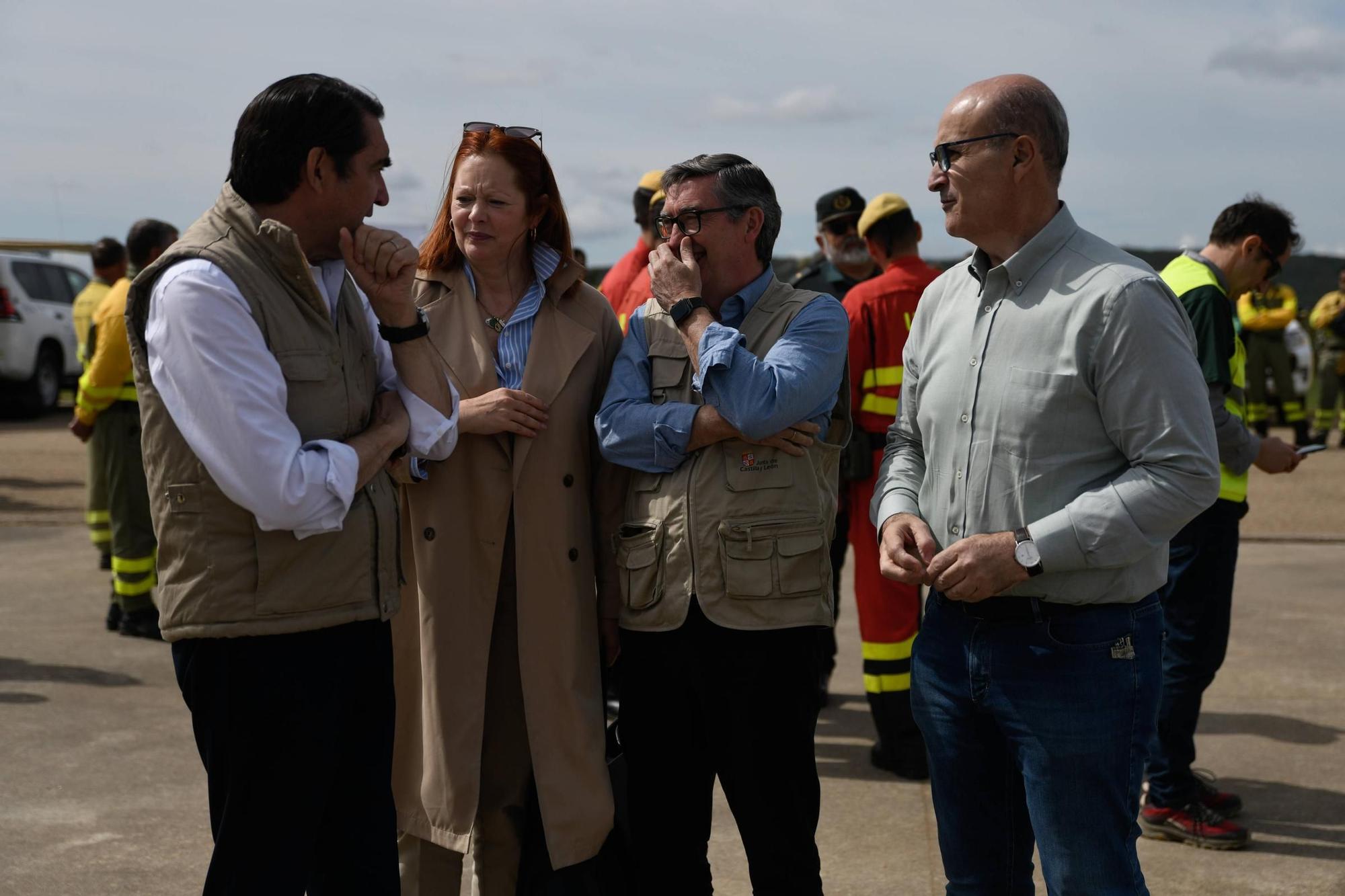Así ha sido el simulacro forestal transfronterizo desplegado en Aliste