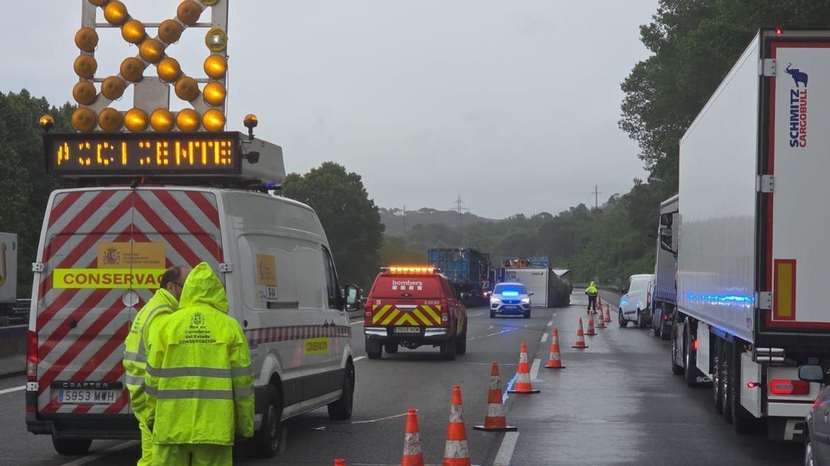 L'accident a l'AP-7, a Fogars de la selva