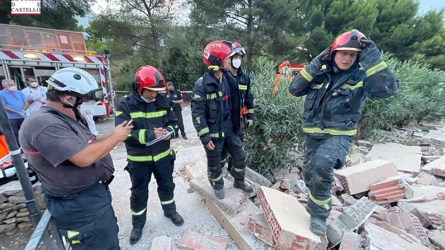 Derrumbe edificio en Peñíscola