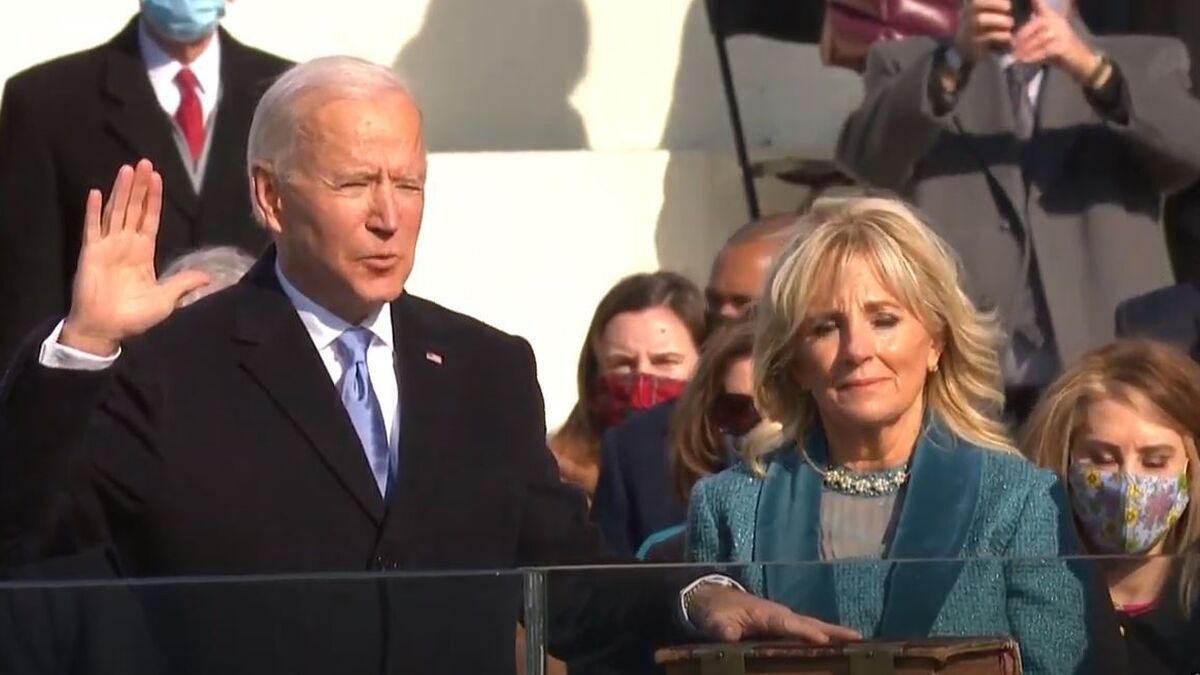 Joe Biden toma posesión de su cargo como el 46º presidente de los Estados Unidos, y así ha sido su primer discurso