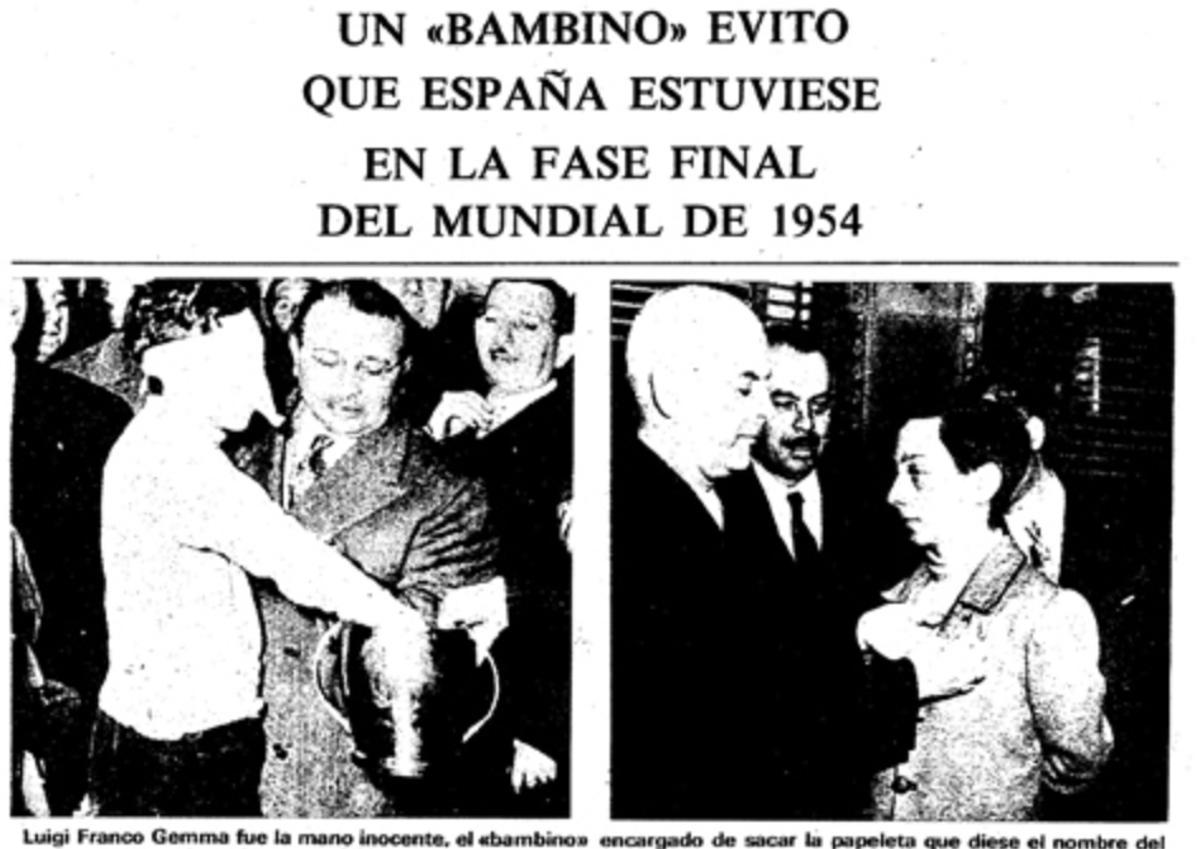 El niño que dejó a España fuera del Mundial 1954