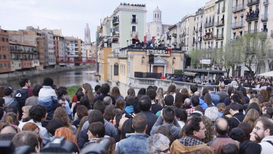 Un moment de l&#039;actuació de Love of Lesbian avui a Girona