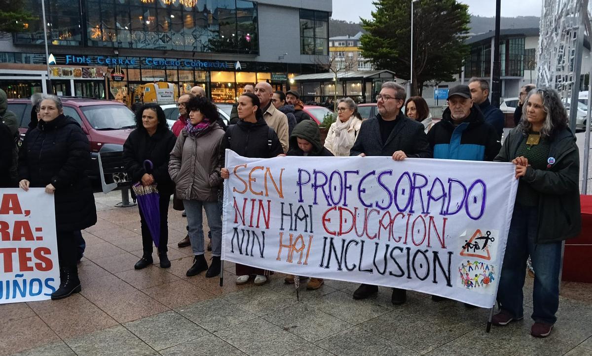 Concentración celebrada en Cee.