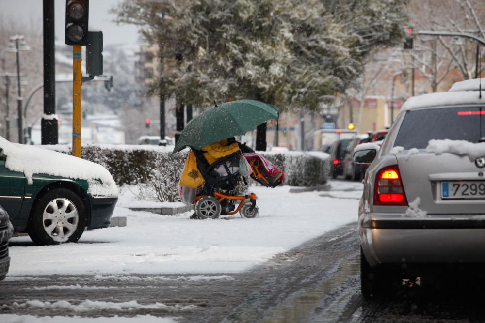 La nieve cubre la comarca de l'Alcoià