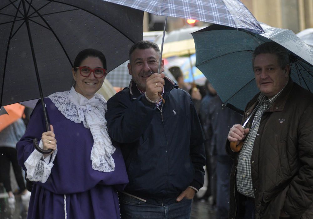 Murcia se queda sin la procesión de los 'salzillos' por la lluvia