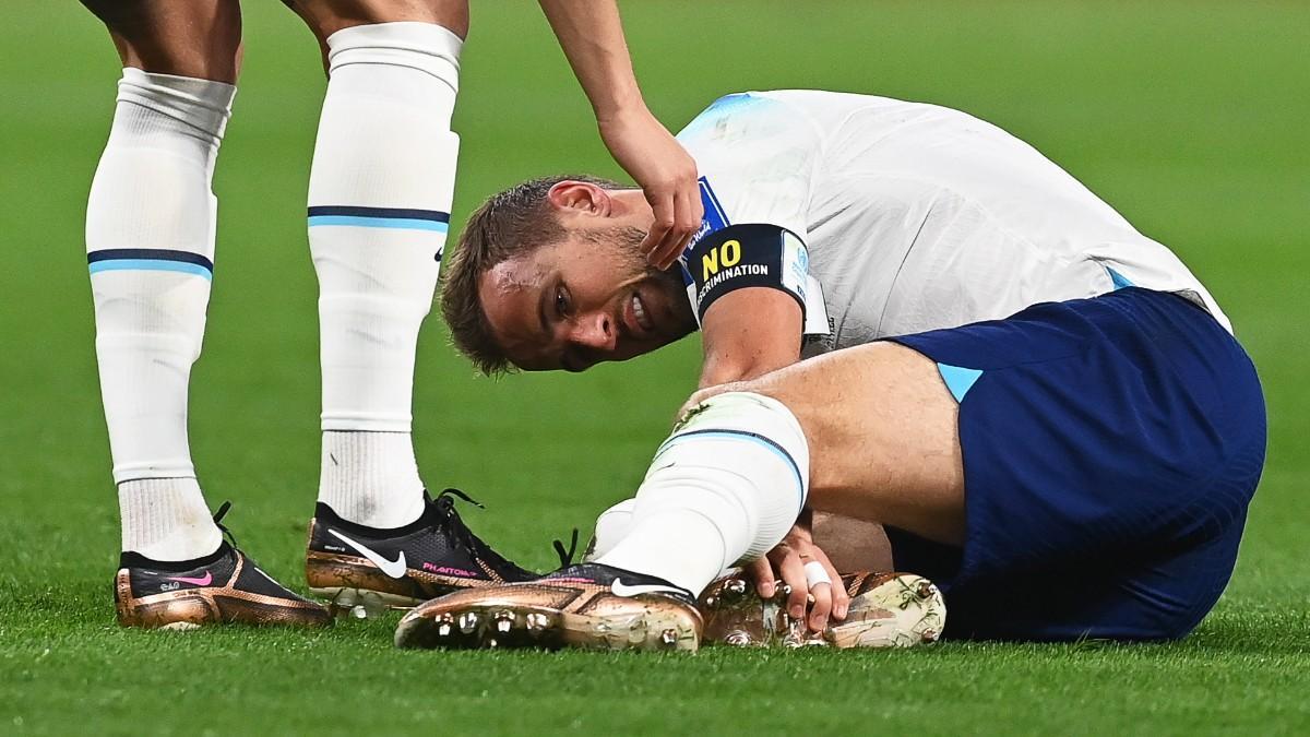 Kane, tras recibir un dura entrada