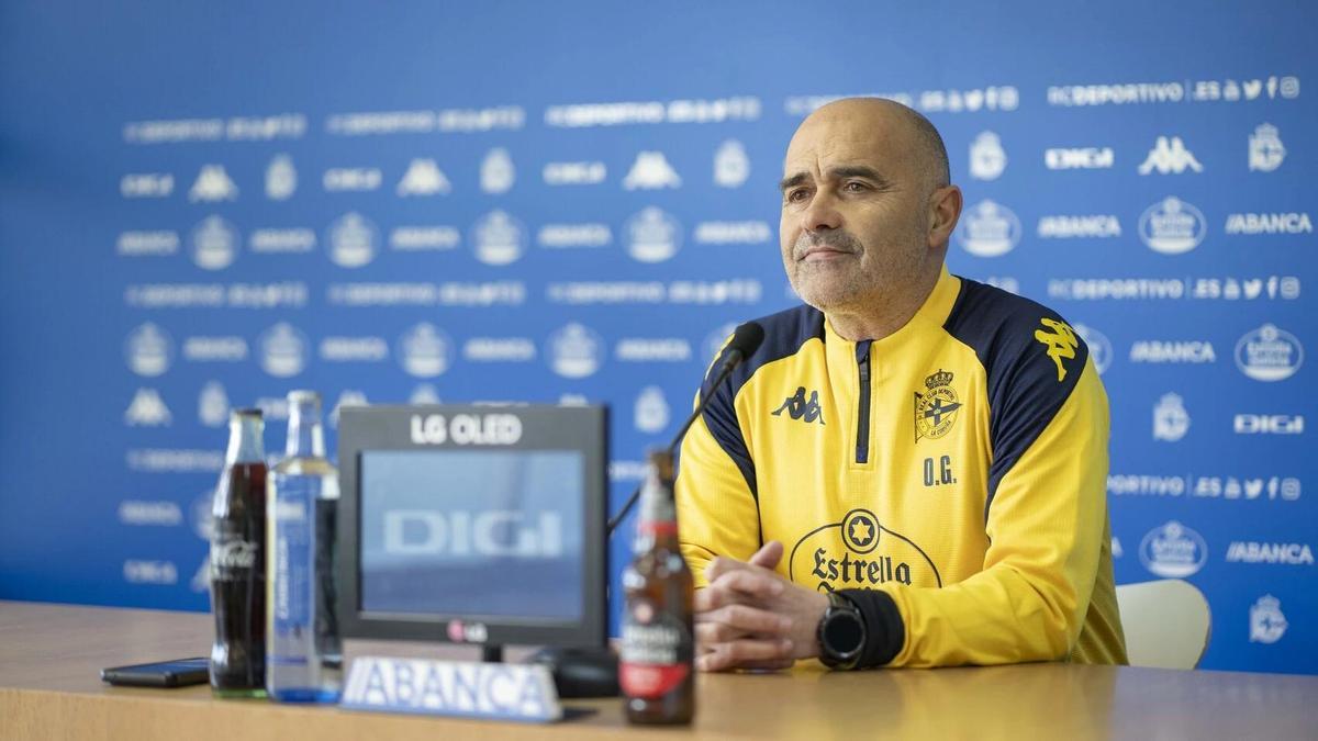 Óscar Gilsanz, entrenador del Fabril.