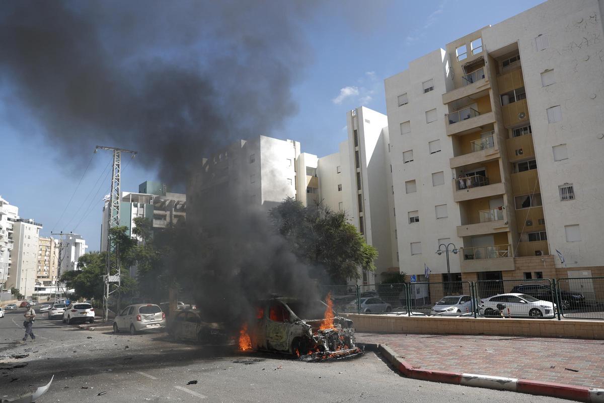 Las imágenes de los ataques entre las milicias de Gaza e Israel.