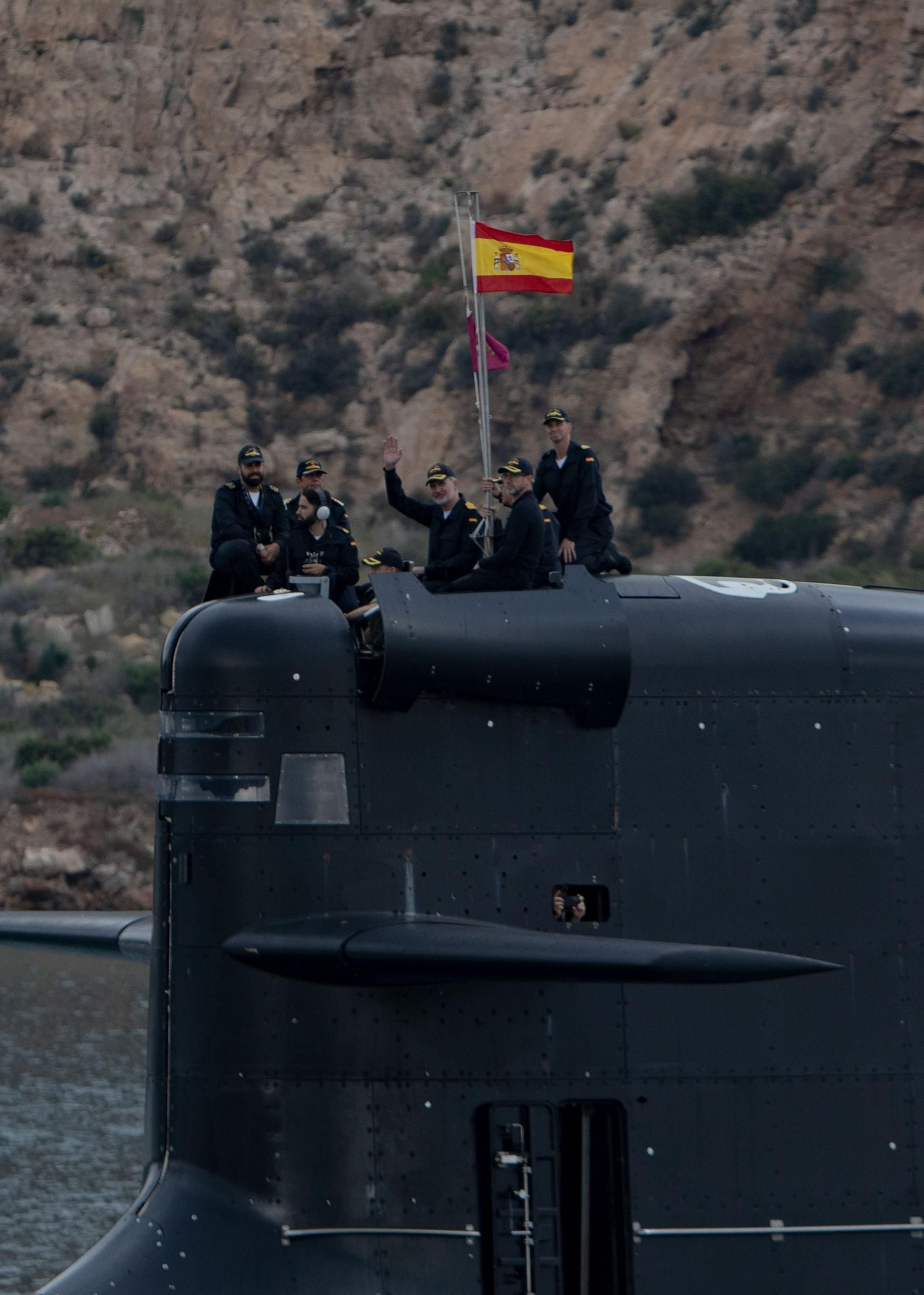 Así ha sido la visita del Rey Felipe VI en Cartagena para conocer el sumbarino S-81