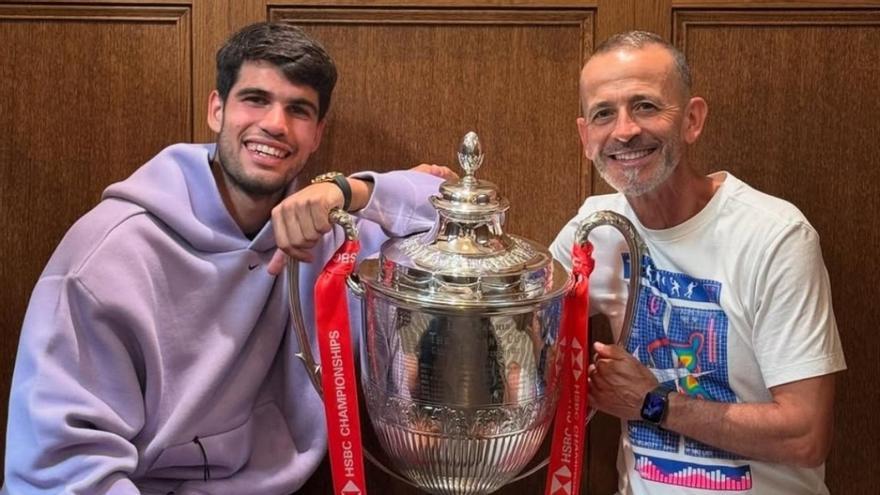 Samu López, entrenador de Carlos Alcaraz: 