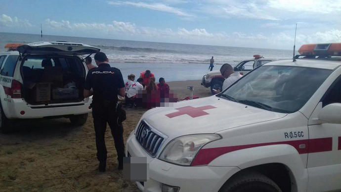 Fallece un bañista en Playa del Inglés