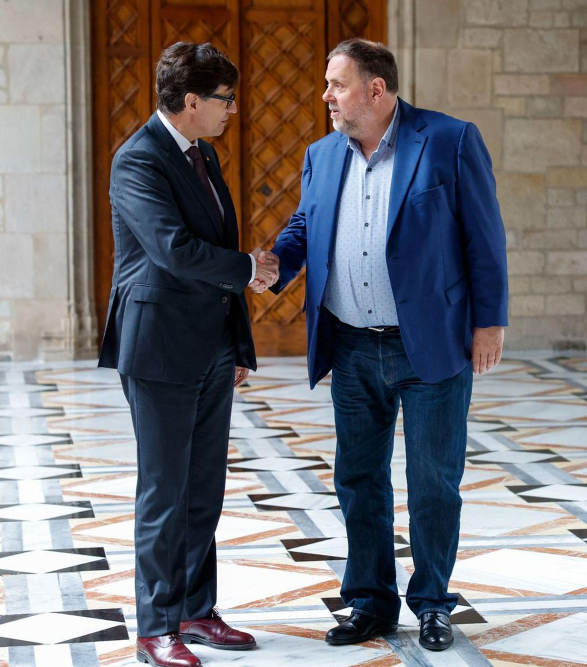 Sintonia entre ERC i el PSC per Rodalies i el finançament Sintonia entre ERC i el PSC per Rodalies i el finançament
