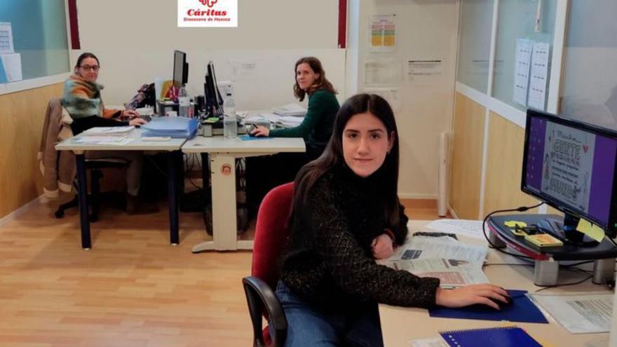 Trabajadoras de Cáritas Huesca. | CÁRITAS HUESCA