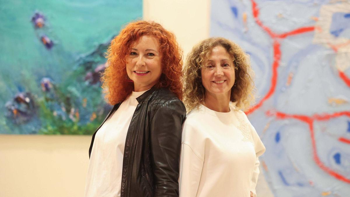 Marga Guasch y Carmen Liberal comparten su pasión por el arte en esta exposición.
