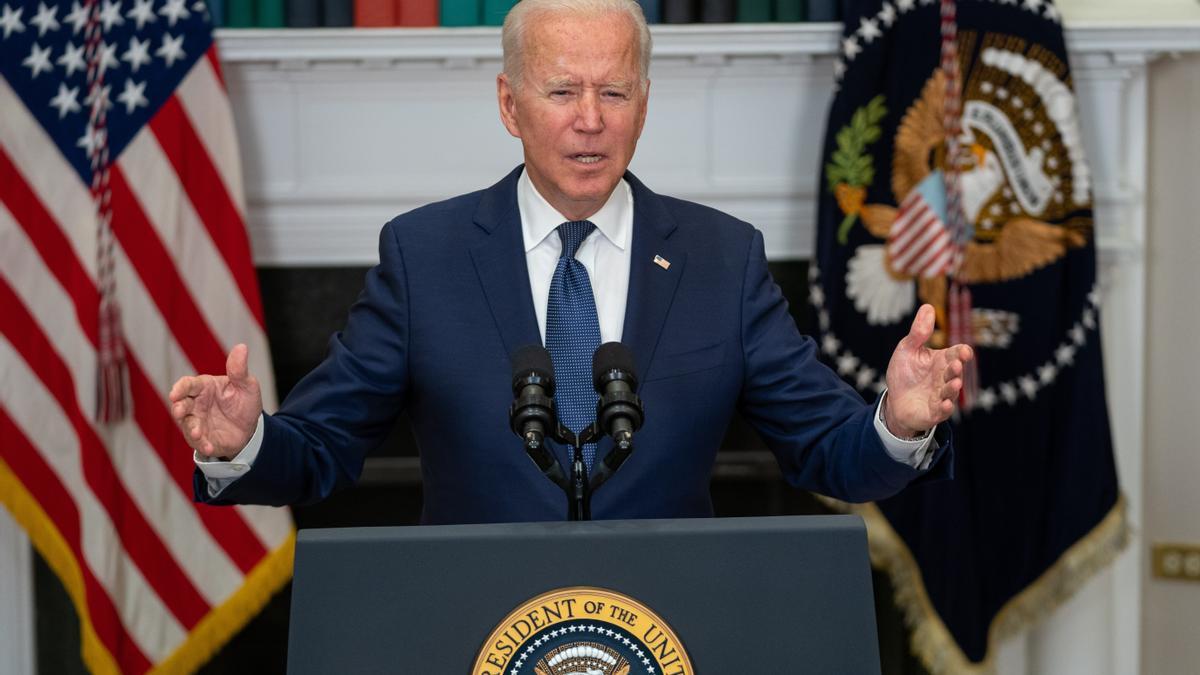 Joe Biden, durante su comparecencia del sábado