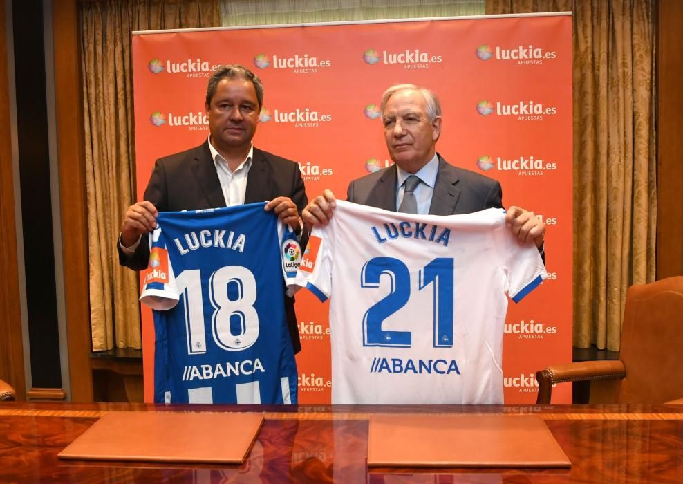 El Deportivo renueva el acuerdo con Luckia