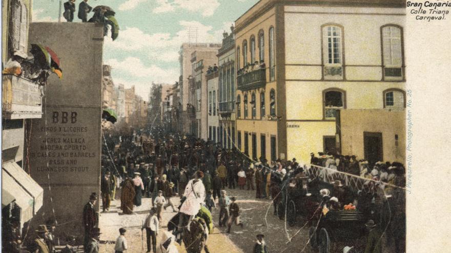 Celebración de un antiguo carnaval en la capital grancanaria.