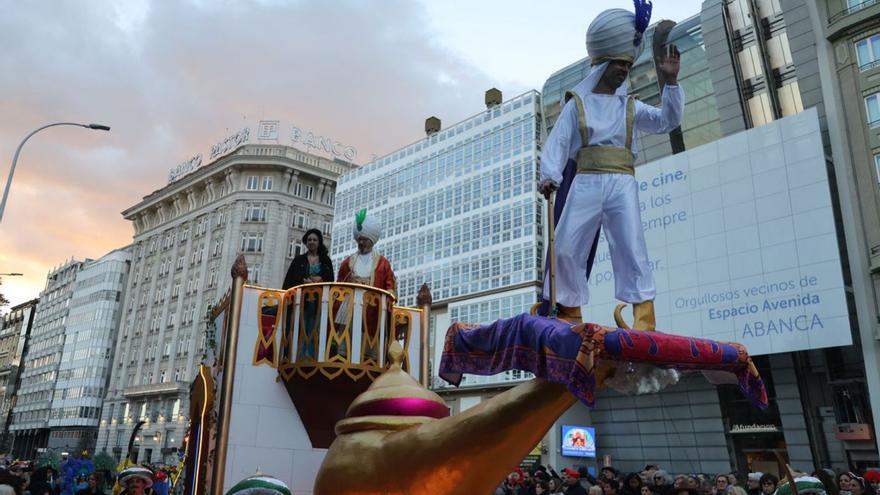 Aladino y Sargadelos, reyes del Carnaval coruñés
