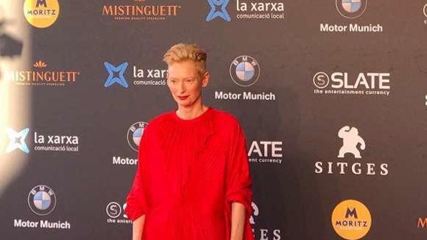 La actriz Tilda Swinton.