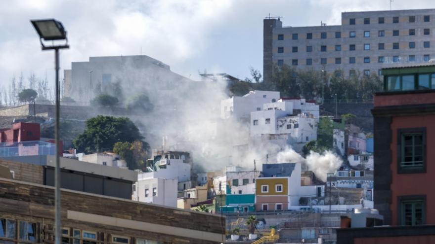 Incendio en el Risco de San Nicolás