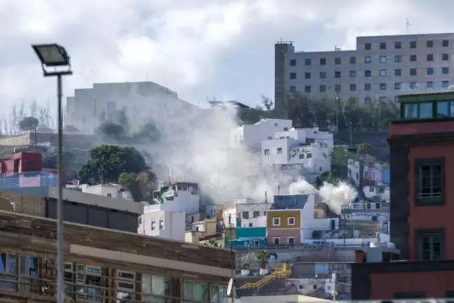 Incendio en el Risco de San Nicolás