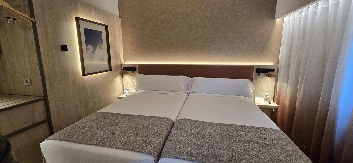 Las habitaciones del hotel Turia.