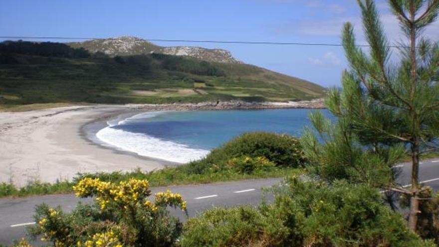 Playa de Lourido, en Muxía