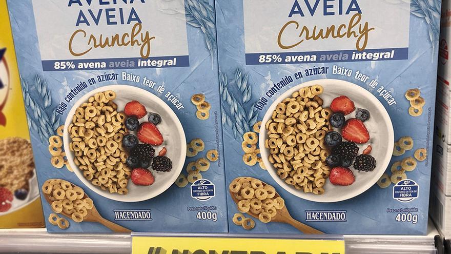 Los nuevos cereales Avena Crunchy, en el lineal de Mercadona.