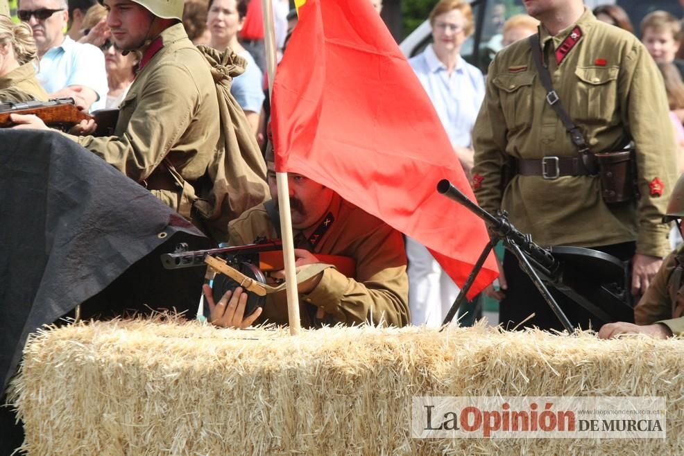 Recreación de una batalla de la II Guerra Mundial