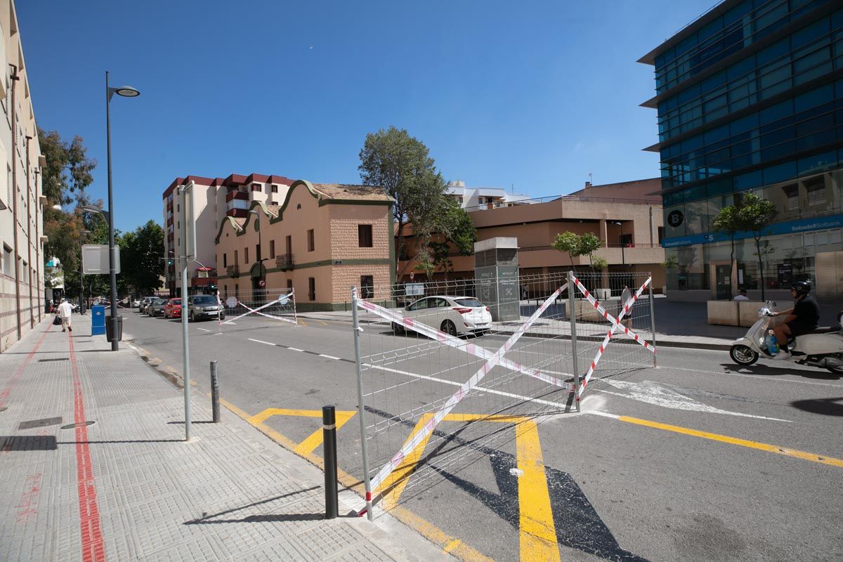 Obras en el centro de Ibiza