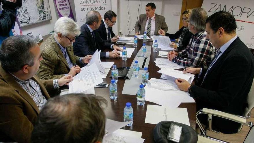 Reunión del Consejo General de Zamora 10 celebrada en la tarde de ayer.