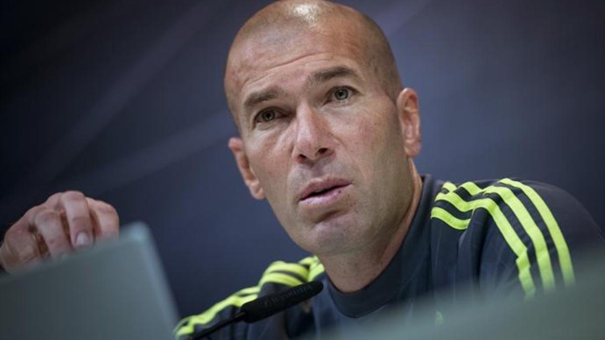 Zidane, en rueda de prensa