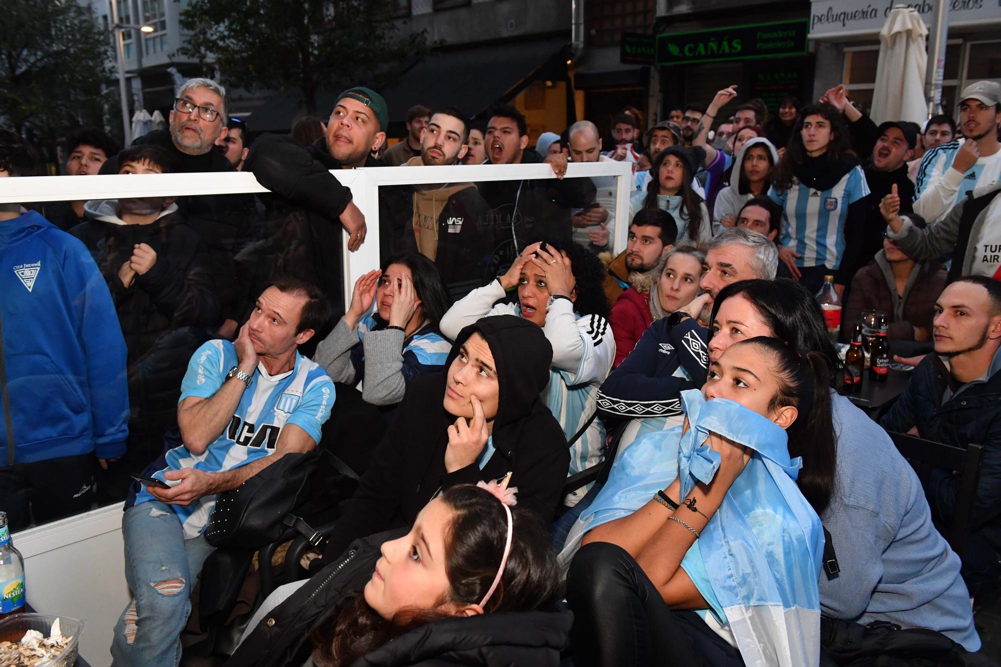 A Coruña celebra la victoria de Argentina en el Mundial