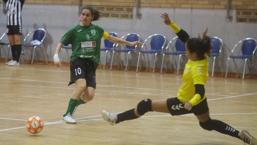 María González, capitana del Bembrive, ante el Santidad Banot canario.