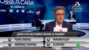 El intermedio monta un concurso de fast-checking con el cara a cara entre Sánchez y Feijóo