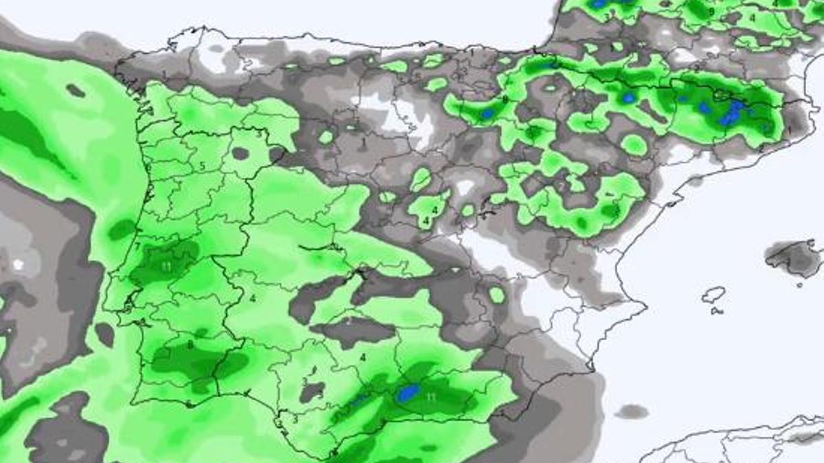 Lluvias causadas por la borrasca 'Óscar'