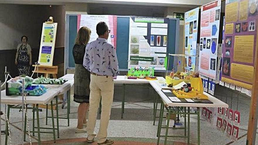 Exposición de todos los trabajos de cristalización en el IES Claudio Moyano.