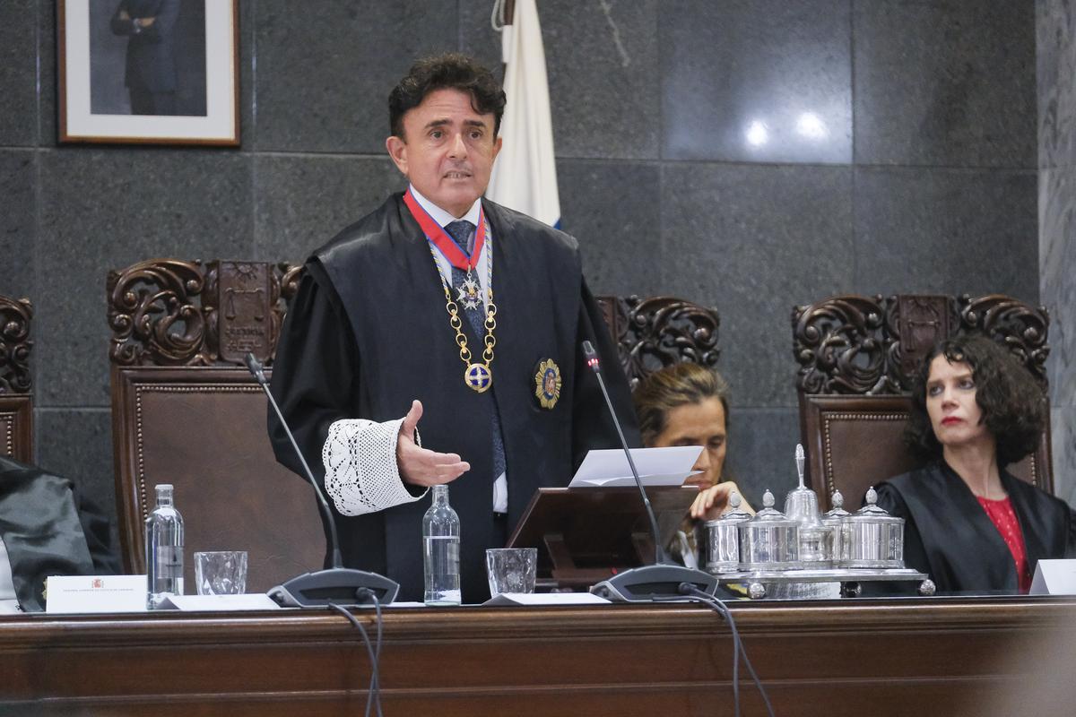 Juan Luis Lorenzo Bragado durante la apertura del año judicial.