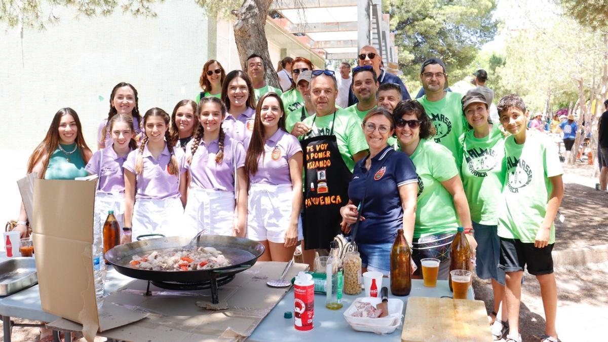 El alcalde y la edil de Fiestas durante las paellas de Hogueras