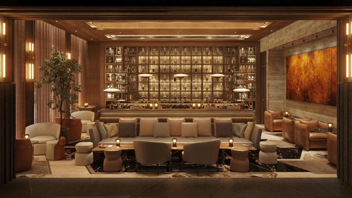 Coctelería del hotel The Bank.