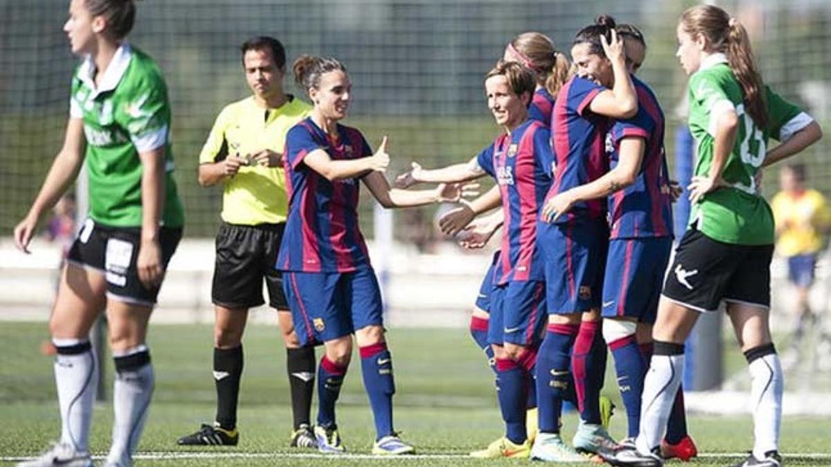 El Barça femenino viene de golear al Oviedo Moderno (5-1)
