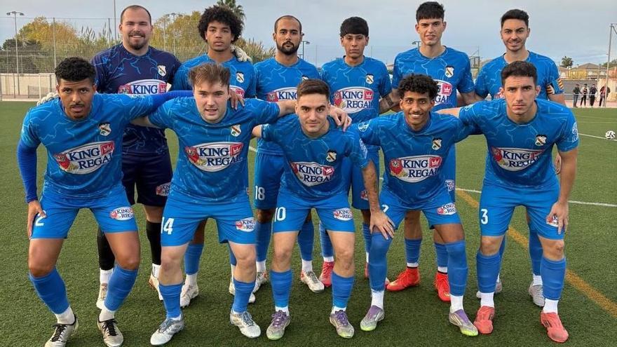 Once inicial de la UD Oliva en Els Xops de Daimús