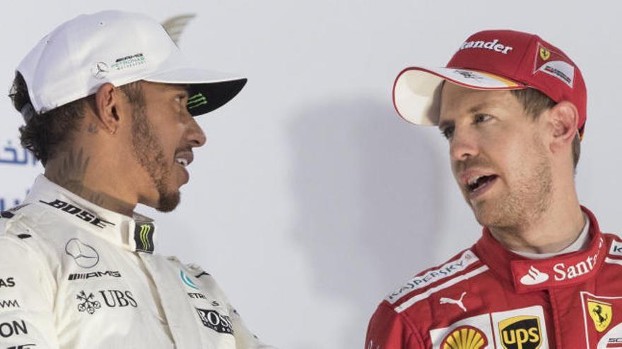 Lewis Hamilton y Sebastian Vettel