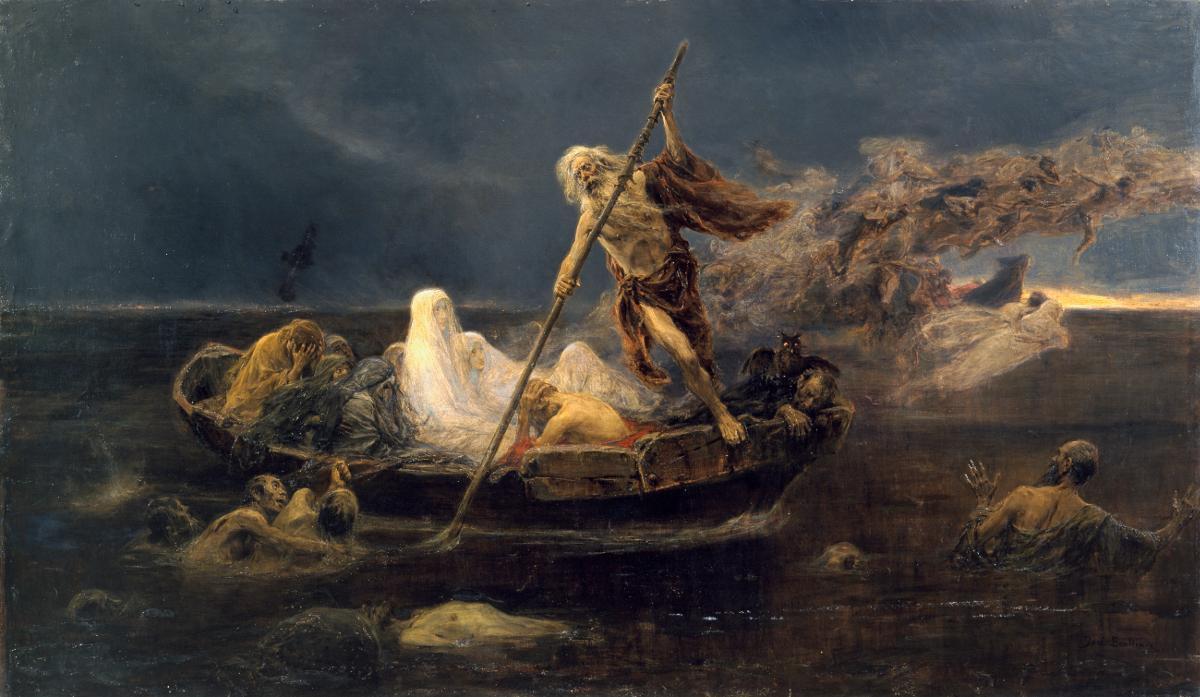 'La barca de Caront' (1896), obra de José benlliure Gil al Museu de Belles Arts de València