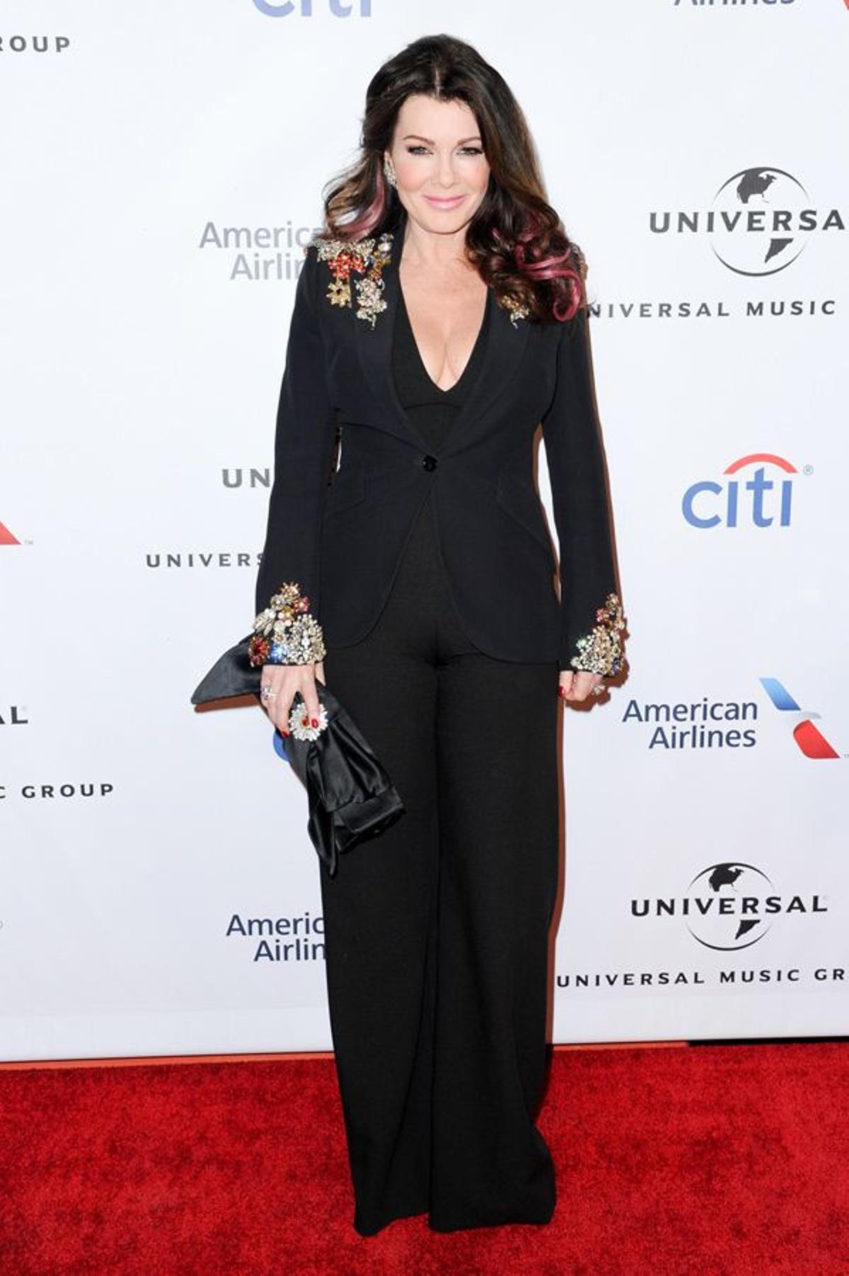 Lisa Vanderpump en la fiesta Universal Music Group tras los Grammy