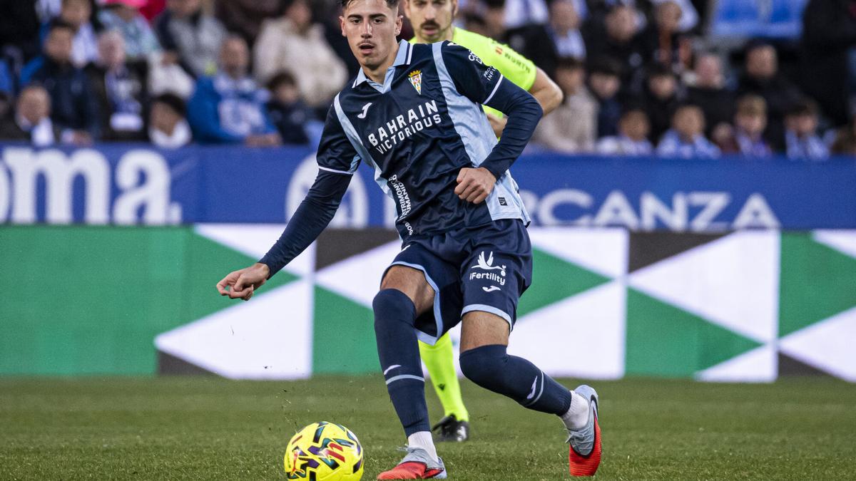 Un momento del partido entre el Córdoba CF y el Leganés.