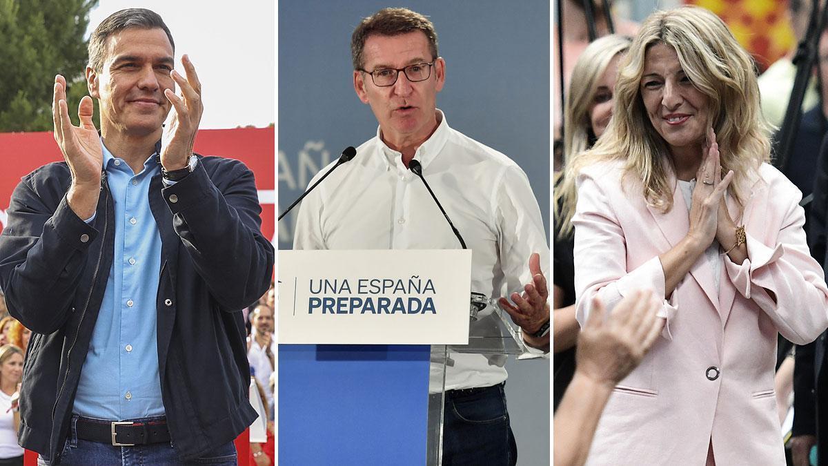 Feijóo acepta un cara a cara con Sánchez, con Yolanda Díaz, o con los dos y el PSOE rechaza la fórmula a tres